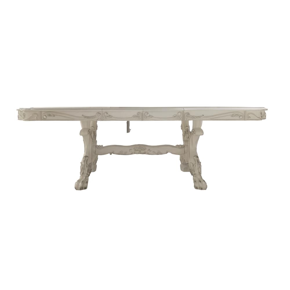 Dresden  Bone White Finish Dining Table (108"). Picture 2