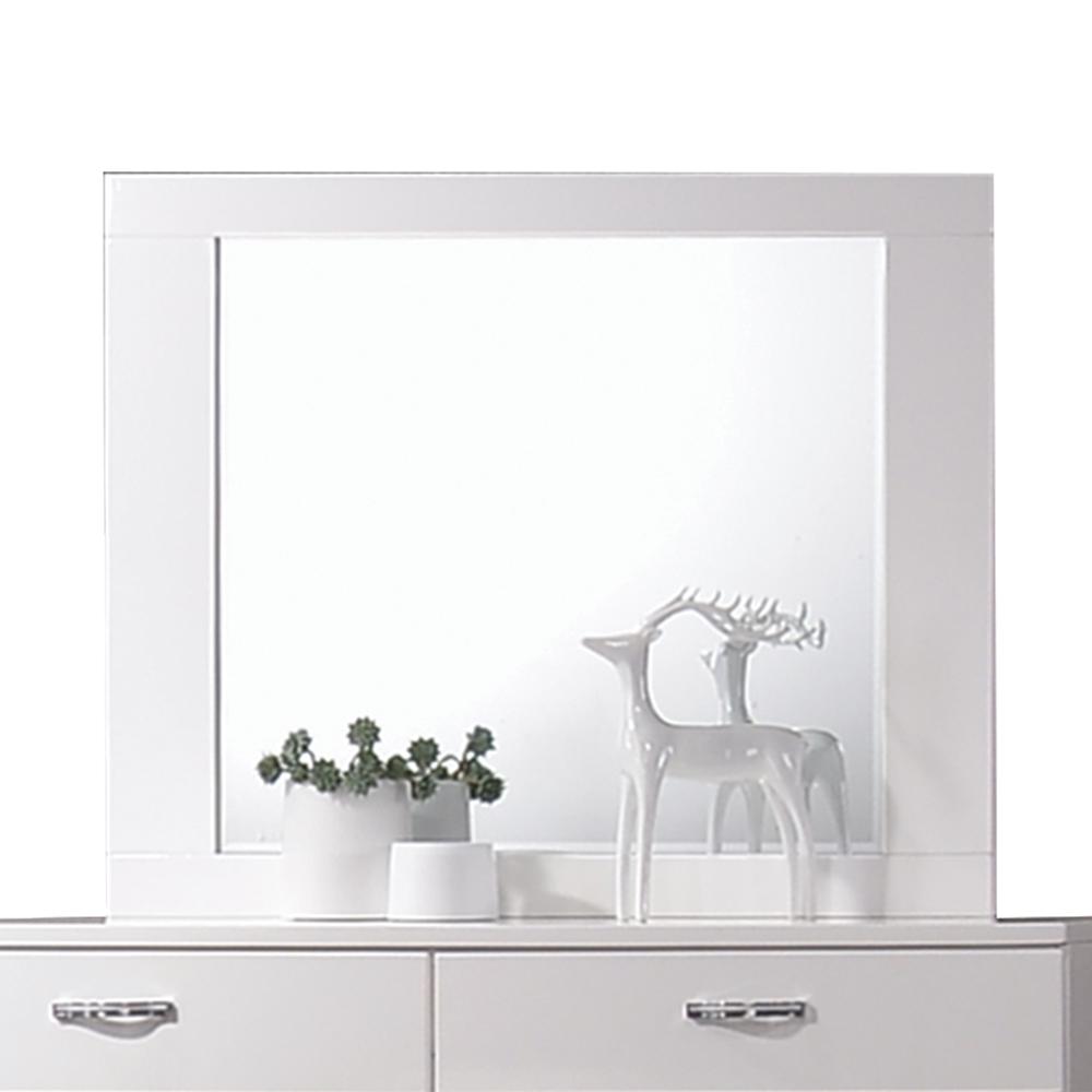 Naima II Mirror, White (High Gloss)  (26774). Picture 2