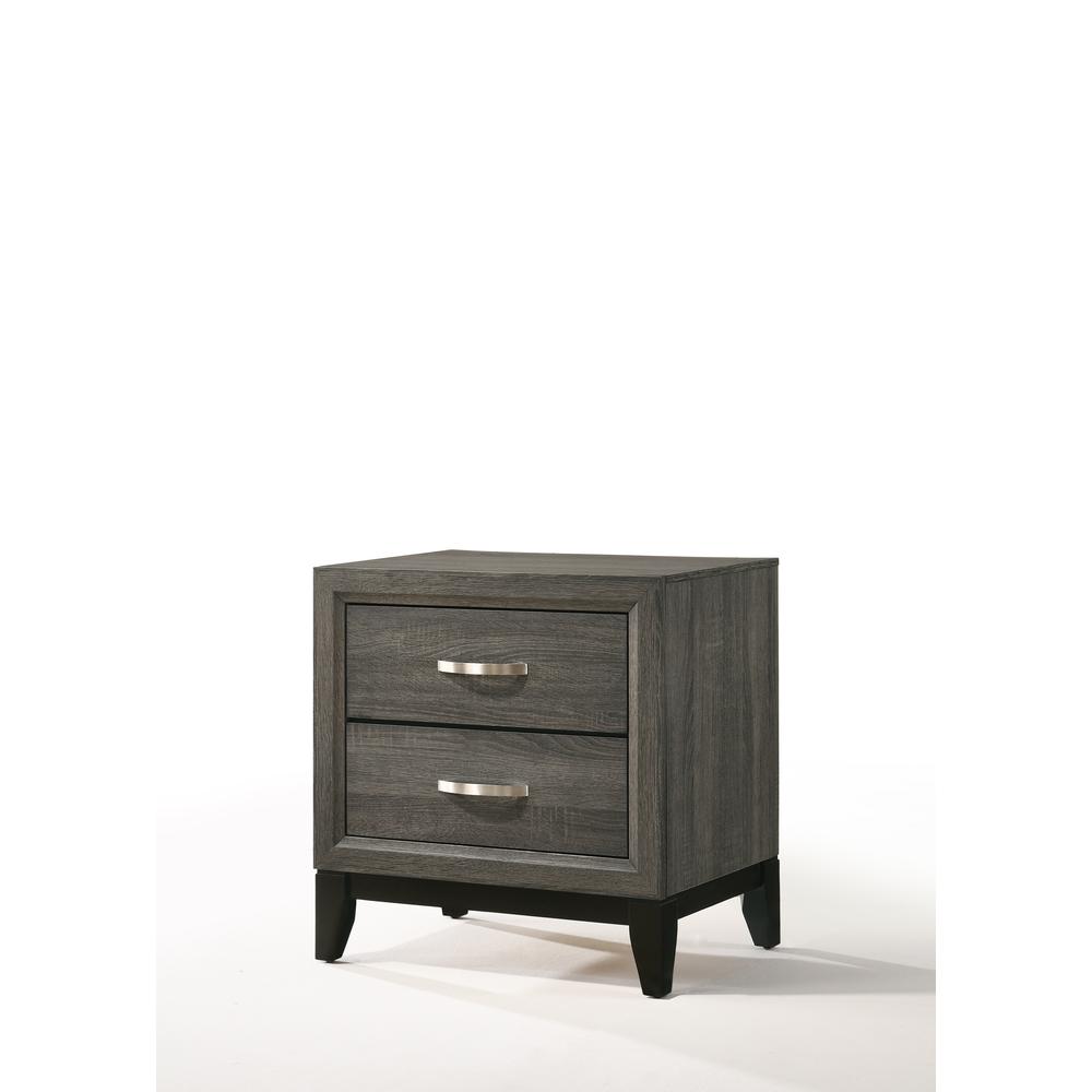 Nightstand, Weathered Gray. Picture 1