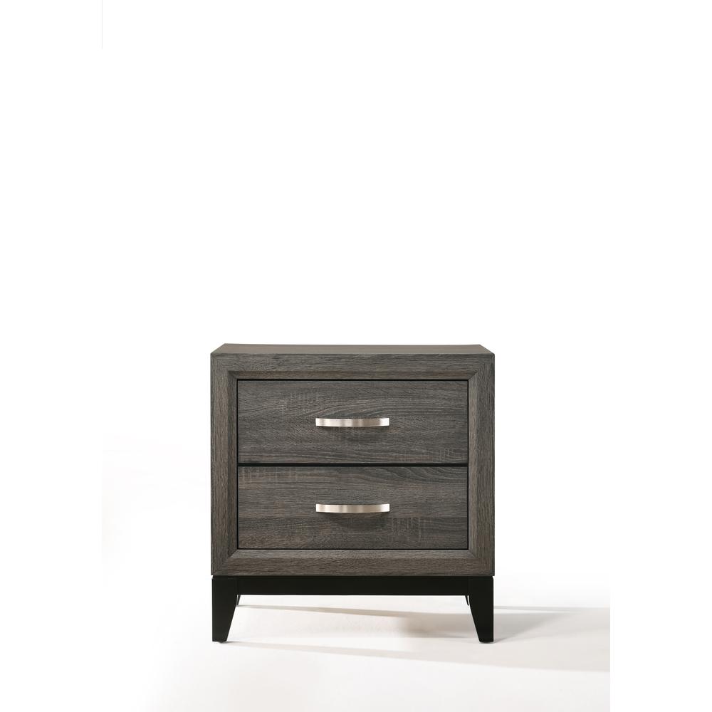 Nightstand, Weathered Gray. Picture 3