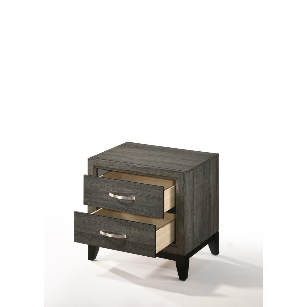 Nightstand, Weathered Gray. Picture 4