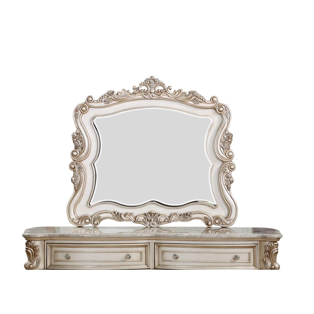 Gorsedd Mirror, Antique White  (27444). Picture 1