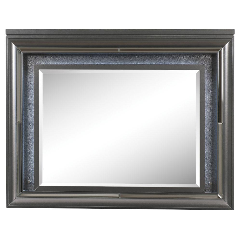 Sawyer Metallic Gray Mirror w/LED. Picture 1