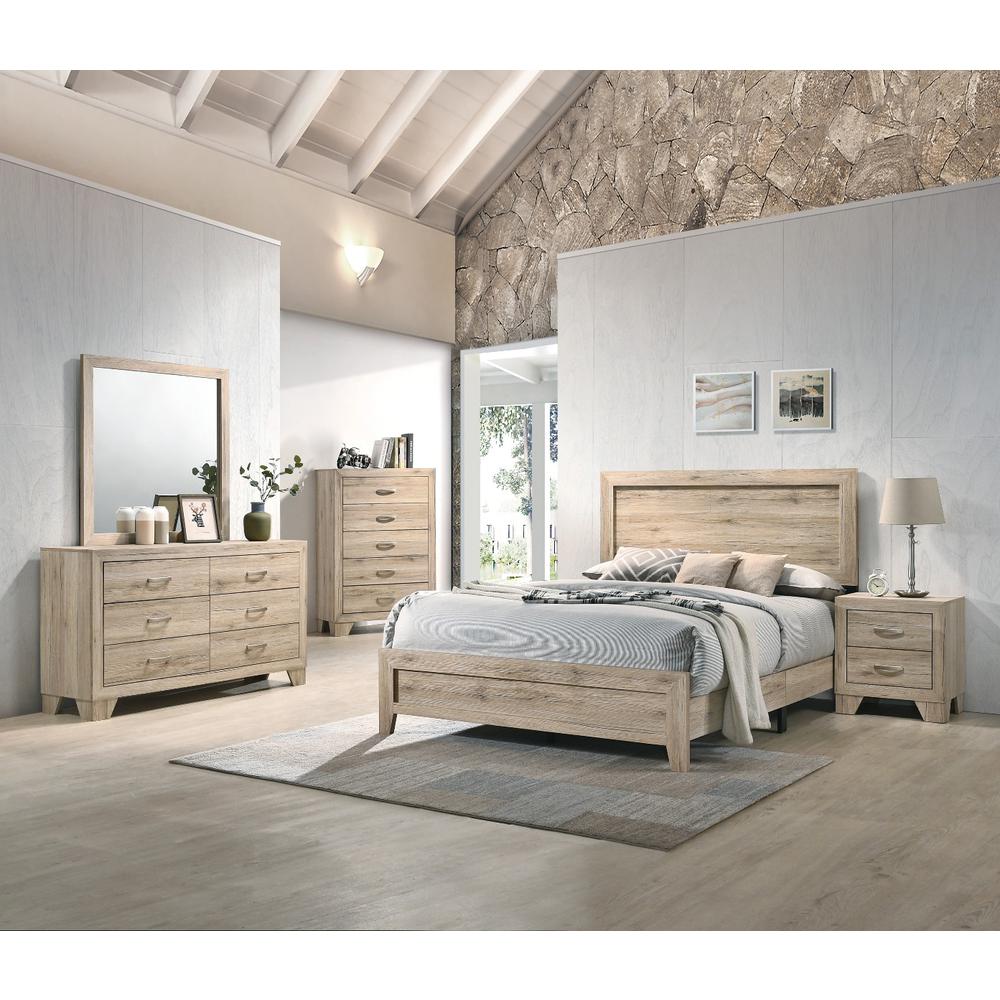 Miquell Natural Queen Bed. Picture 2