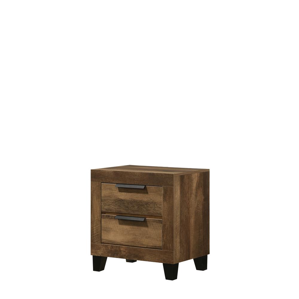 Morales Nightstand, Rustic Oak Finish (28593). Picture 6