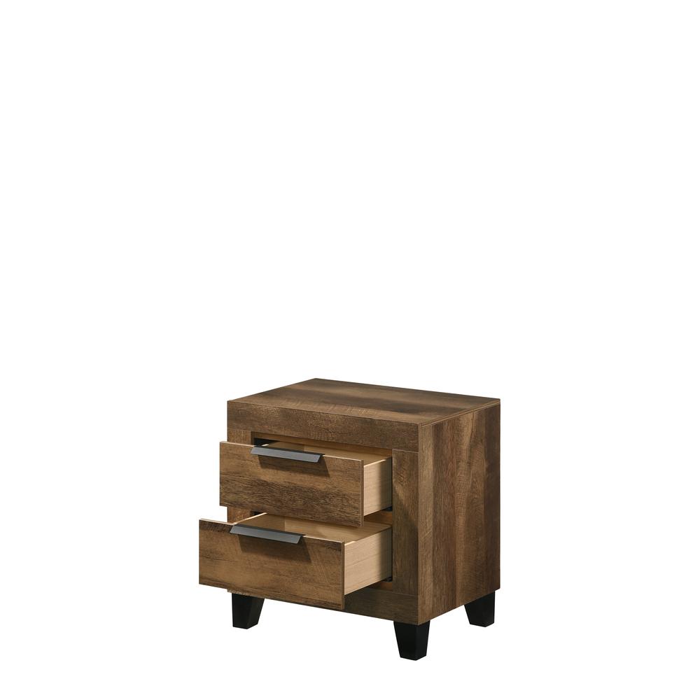 Morales Nightstand, Rustic Oak Finish (28593). Picture 7