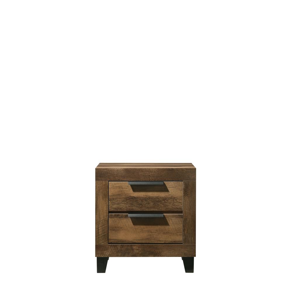 Morales Nightstand, Rustic Oak Finish (28593). Picture 9