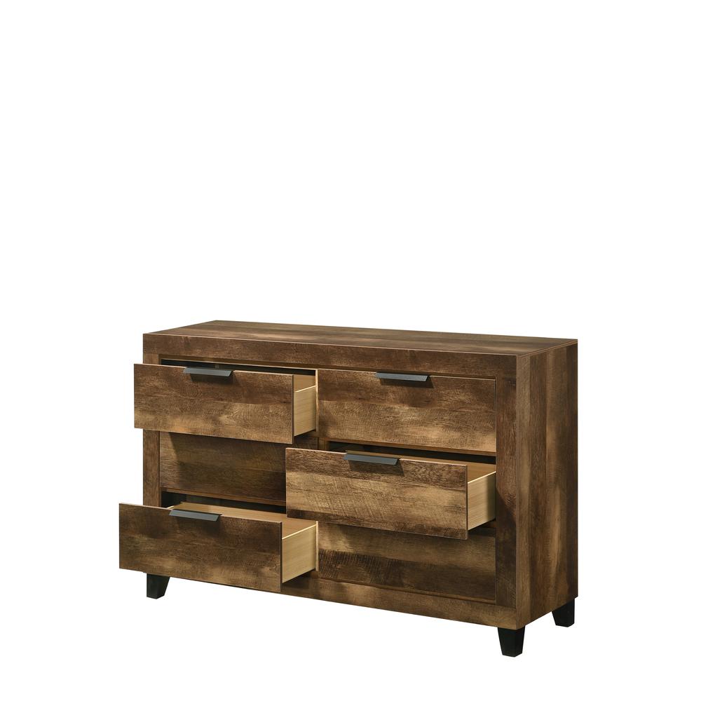 Morales Dresser, Rustic Oak Finish (28595). Picture 15