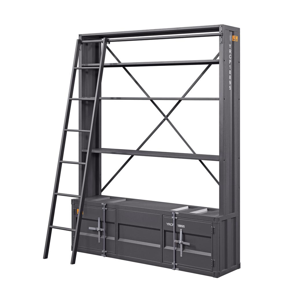 Cargo Bookshelf & Ladder, Gunmetal. Picture 3