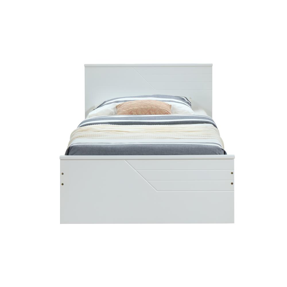 Twin Bed, White. Picture 3
