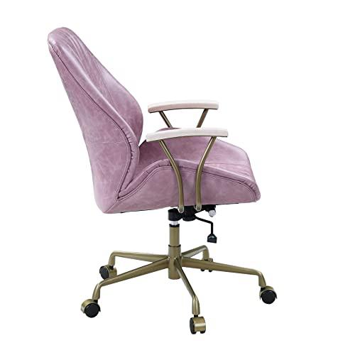 Hamilton Office Chair, Pink Top Grain Leather (OF00399). Picture 3