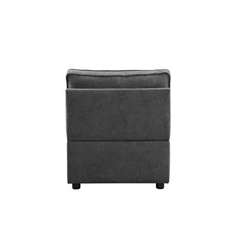 Silvester Modular Armless Chair, Gray Fabric (56873). Picture 4