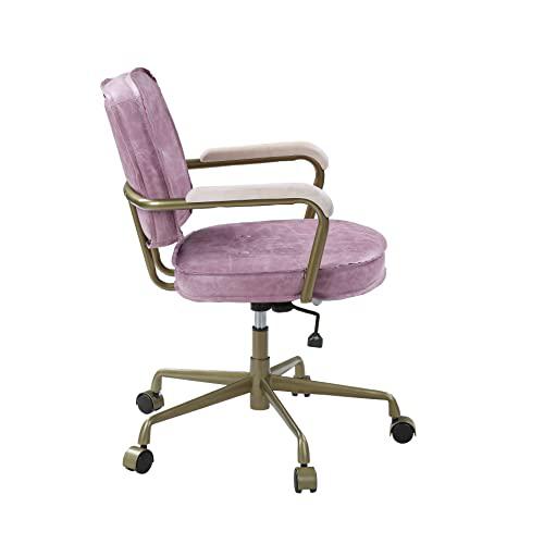 Siecross Office Chair, Pink Top Grain Leather (OF00400). Picture 3