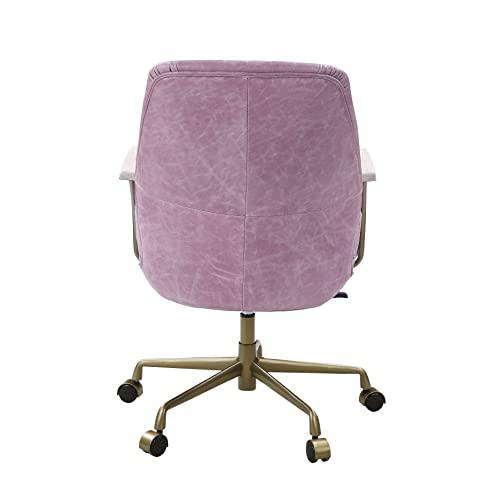Hamilton Office Chair, Pink Top Grain Leather (OF00399). Picture 5