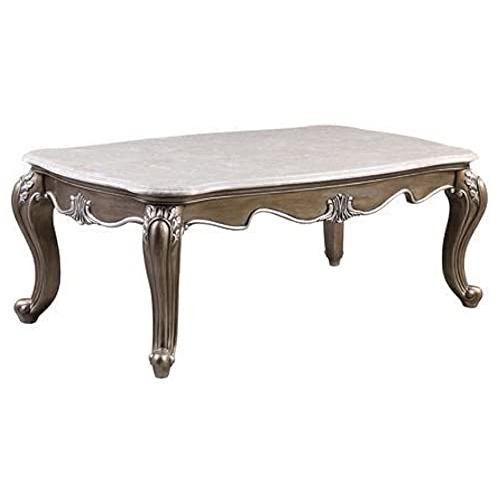 Elozzol Coffee Table, Marble Top & Espresso Finish (LV00302). Picture 1