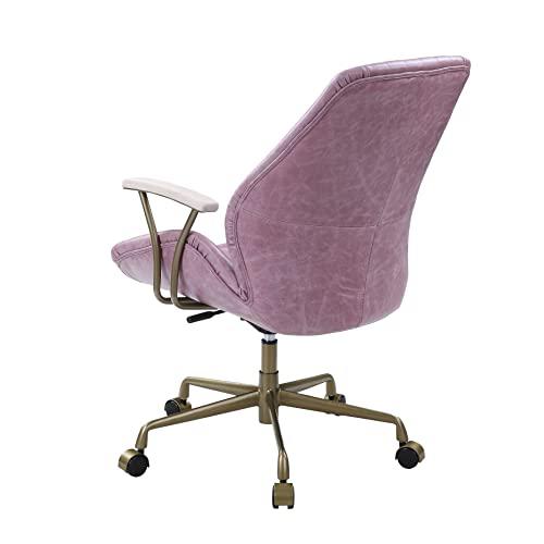 Hamilton Office Chair, Pink Top Grain Leather (OF00399). Picture 6