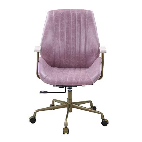 Hamilton Office Chair, Pink Top Grain Leather (OF00399). Picture 2