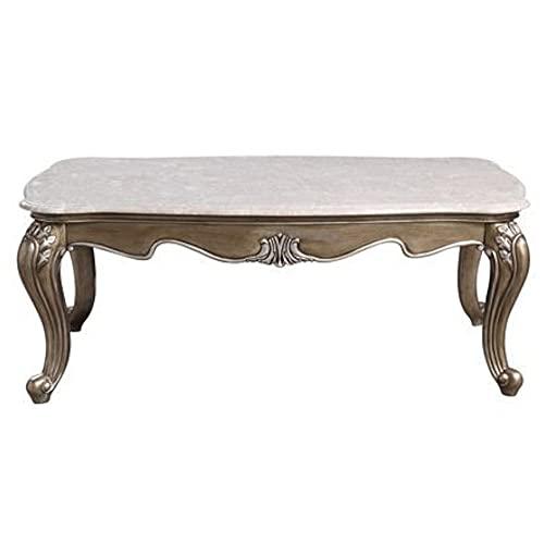 Elozzol Coffee Table, Marble Top & Espresso Finish (LV00302). Picture 2
