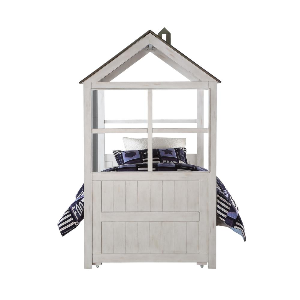 Tree House II Trundle (Twin), Weathered White & Washed Gray  (37173). Picture 3