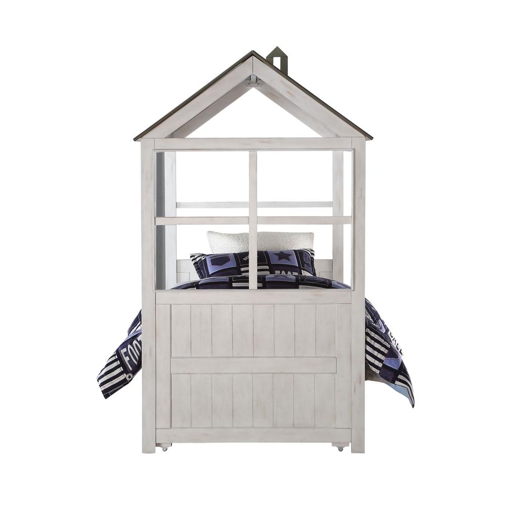 Tree House II Trundle (Twin), Weathered White & Washed Gray  (37173). Picture 8