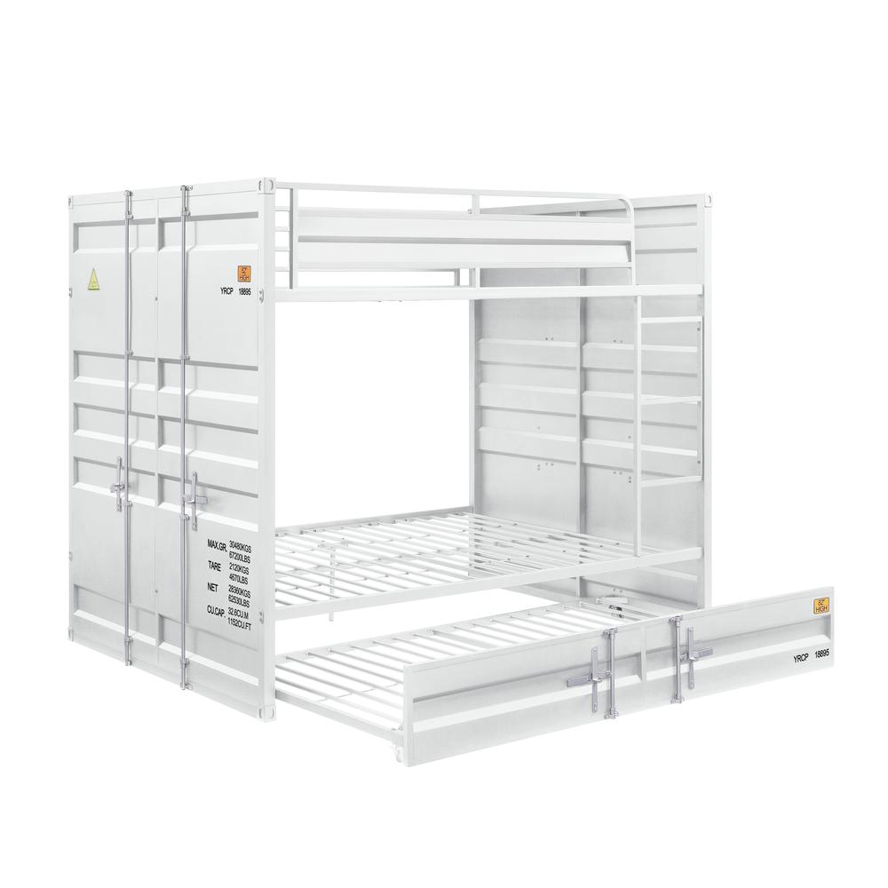 Bunk Bed (Full/Full), White. Picture 1