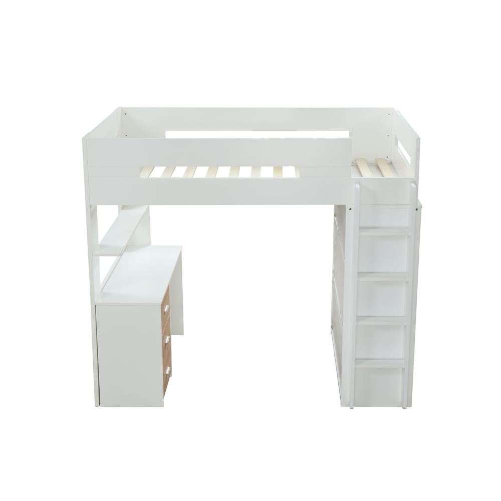 Nerice Loft Bed, White & Pink (1Set/5Ctn). Picture 9