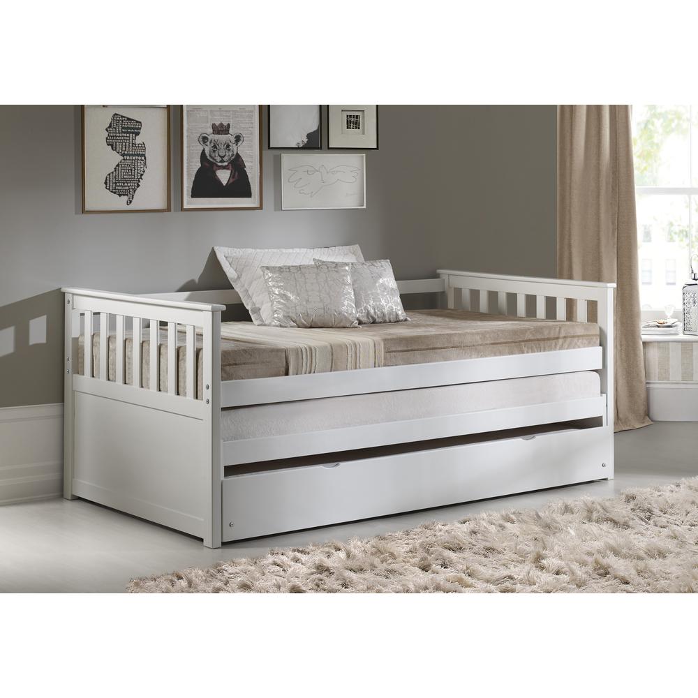 Cominia Daybed & Pull-Out Bed, White (1Set/2Ctn). Picture 1
