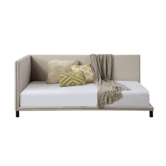 Yinbella Beige Linen Full Daybed. Picture 2