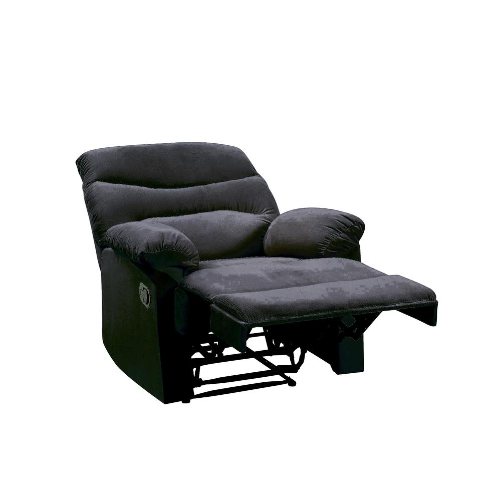 Arcadia Motion Recliner, Black Woven Fabric. Picture 3