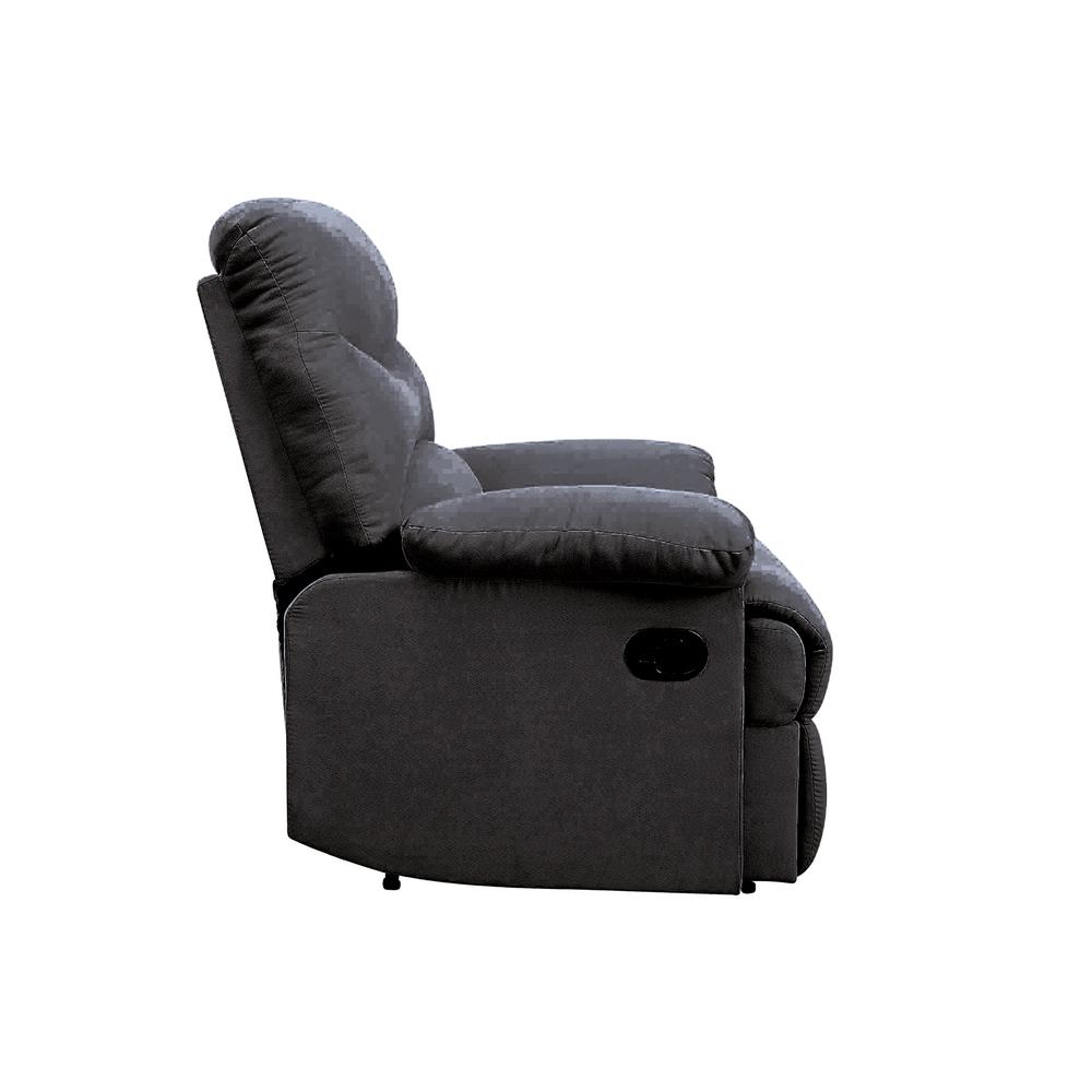 Arcadia Motion Recliner, Black Woven Fabric. Picture 7