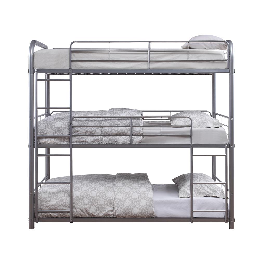 Cairo Triple Bunk Bed - Twin, Silver (1Set/2Ctn). Picture 8