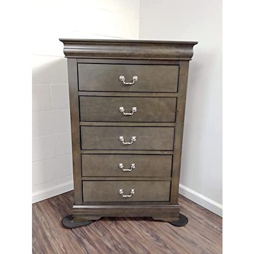 Acme Louis Philippe Chest, Antique Grey