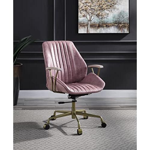 Hamilton Office Chair, Pink Top Grain Leather (OF00399). Picture 9