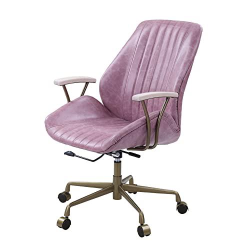 Hamilton Office Chair, Pink Top Grain Leather (OF00399). Picture 8