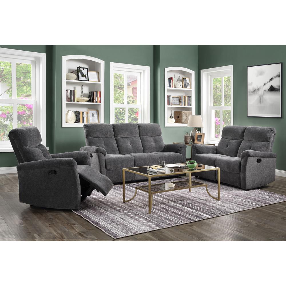 Sofa (Motion), Gray Chenille 51815. Picture 1