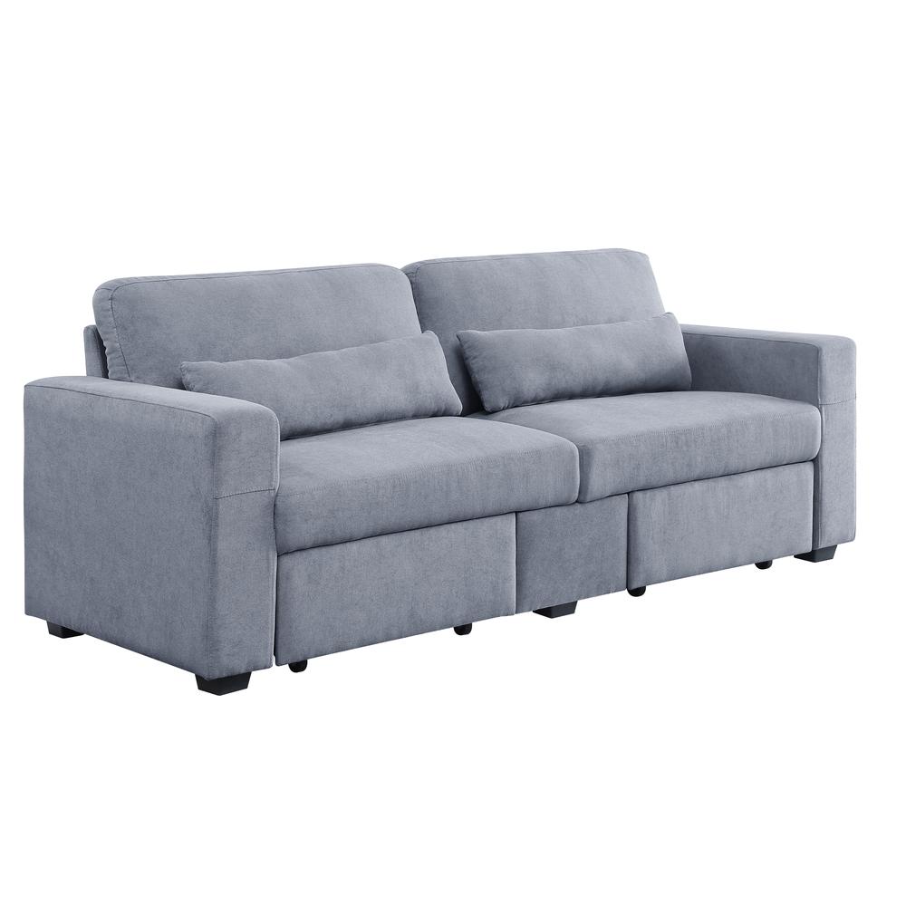 Rogyne Storage Sofa, Gray Linen (51895). Picture 1