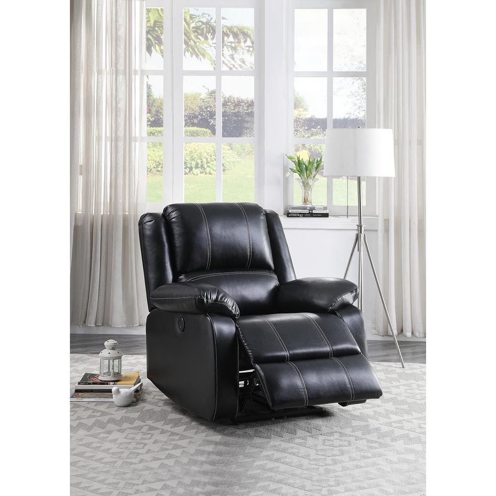 Power Recliner, Black PU 52288. Picture 1