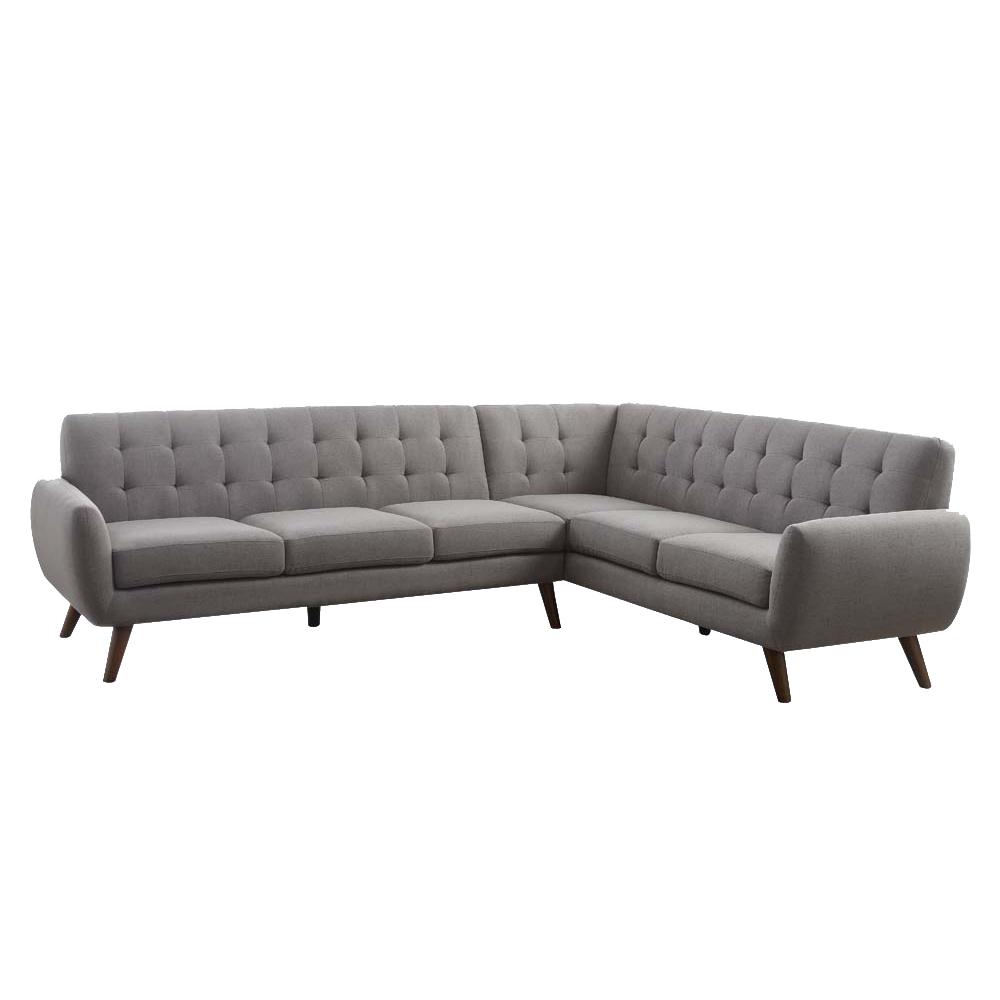 Essick Sectional Sofa, Light Gray Linen (1Set/2Ctn). Picture 1