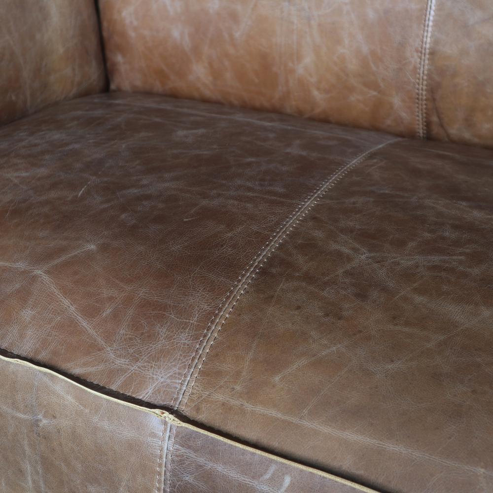 Brancaster Sofa, Retro Brown Top Grain Leather. Picture 5
