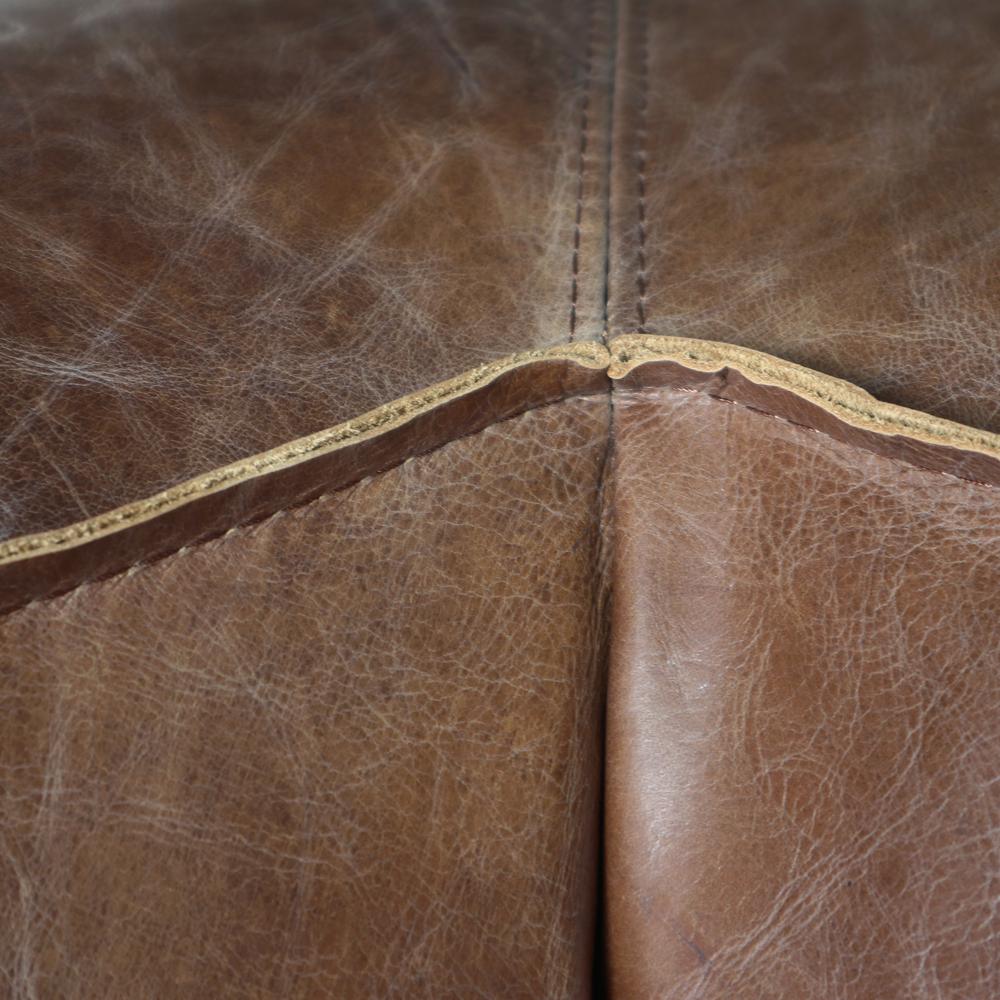Brancaster Sofa, Retro Brown Top Grain Leather. Picture 6