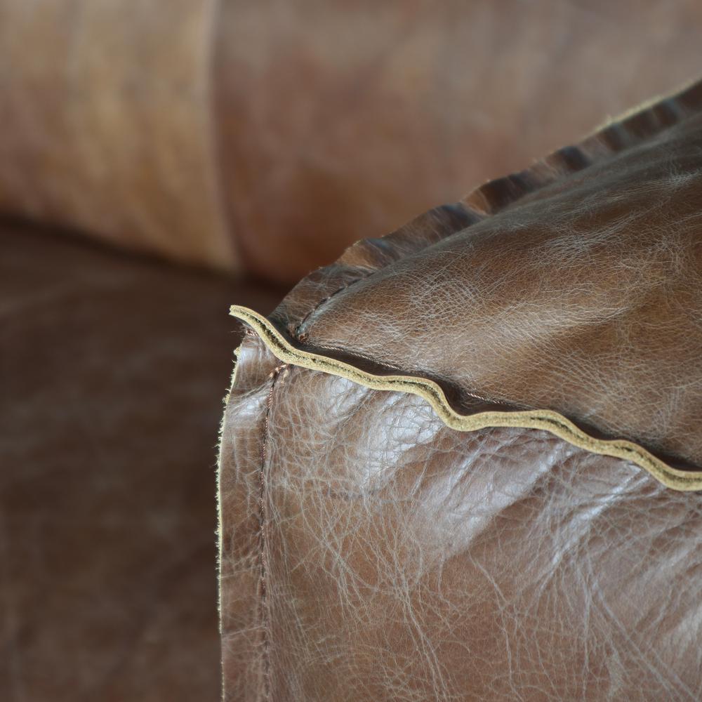 Brancaster Sofa, Retro Brown Top Grain Leather. Picture 7