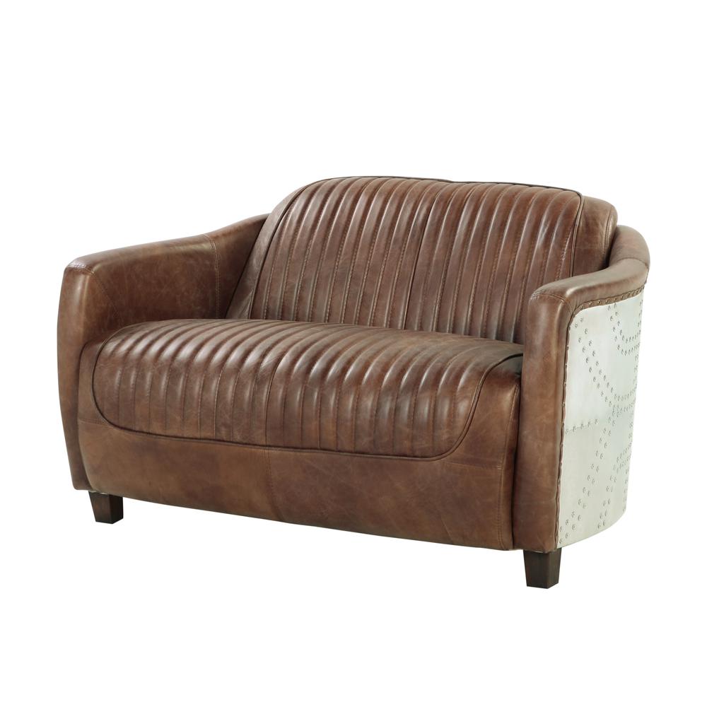 Brancaster Sofa, Retro Brown Top Grain Leather. Picture 12