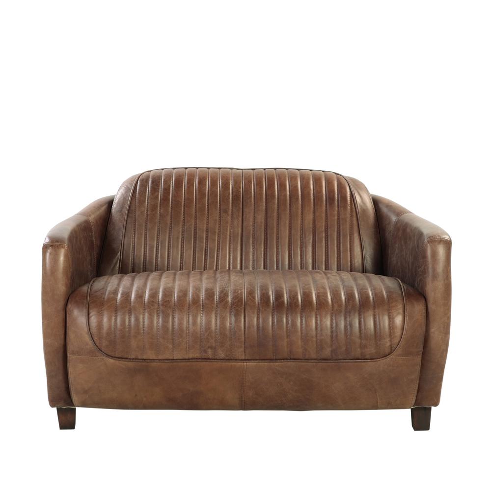 Brancaster Sofa, Retro Brown Top Grain Leather. Picture 15