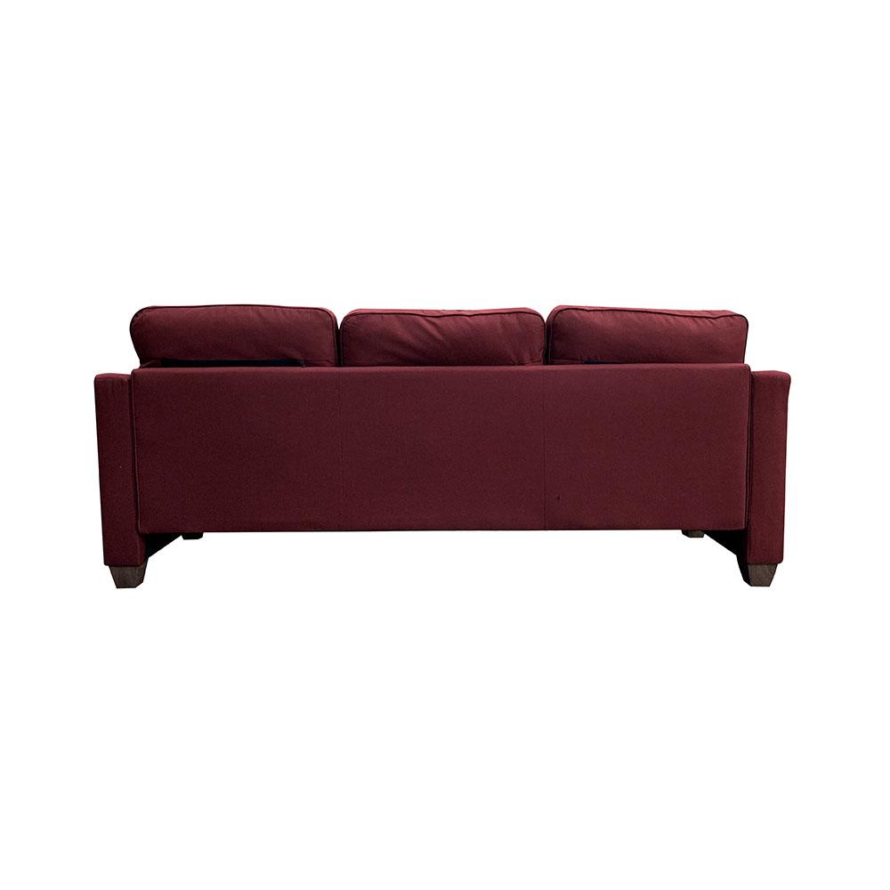 Cleavon II Sectional Sofa & 2 Pillows, Red Linen (53740). Picture 6