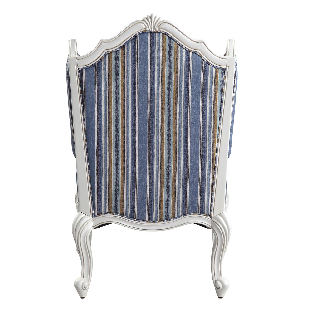 Ciddrenar Chair w/pillow, Fabric & White Finish (54312). Picture 3