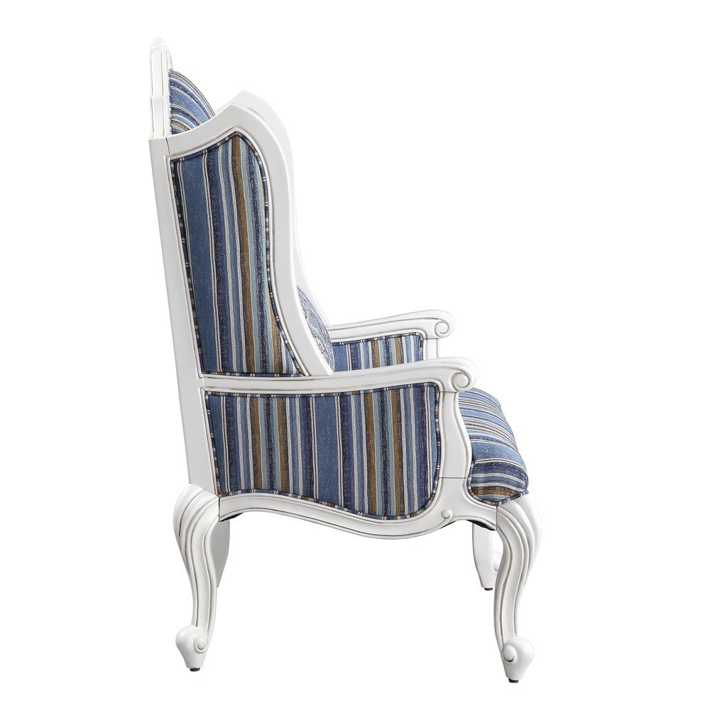 Ciddrenar Chair w/pillow, Fabric & White Finish (54312). Picture 6