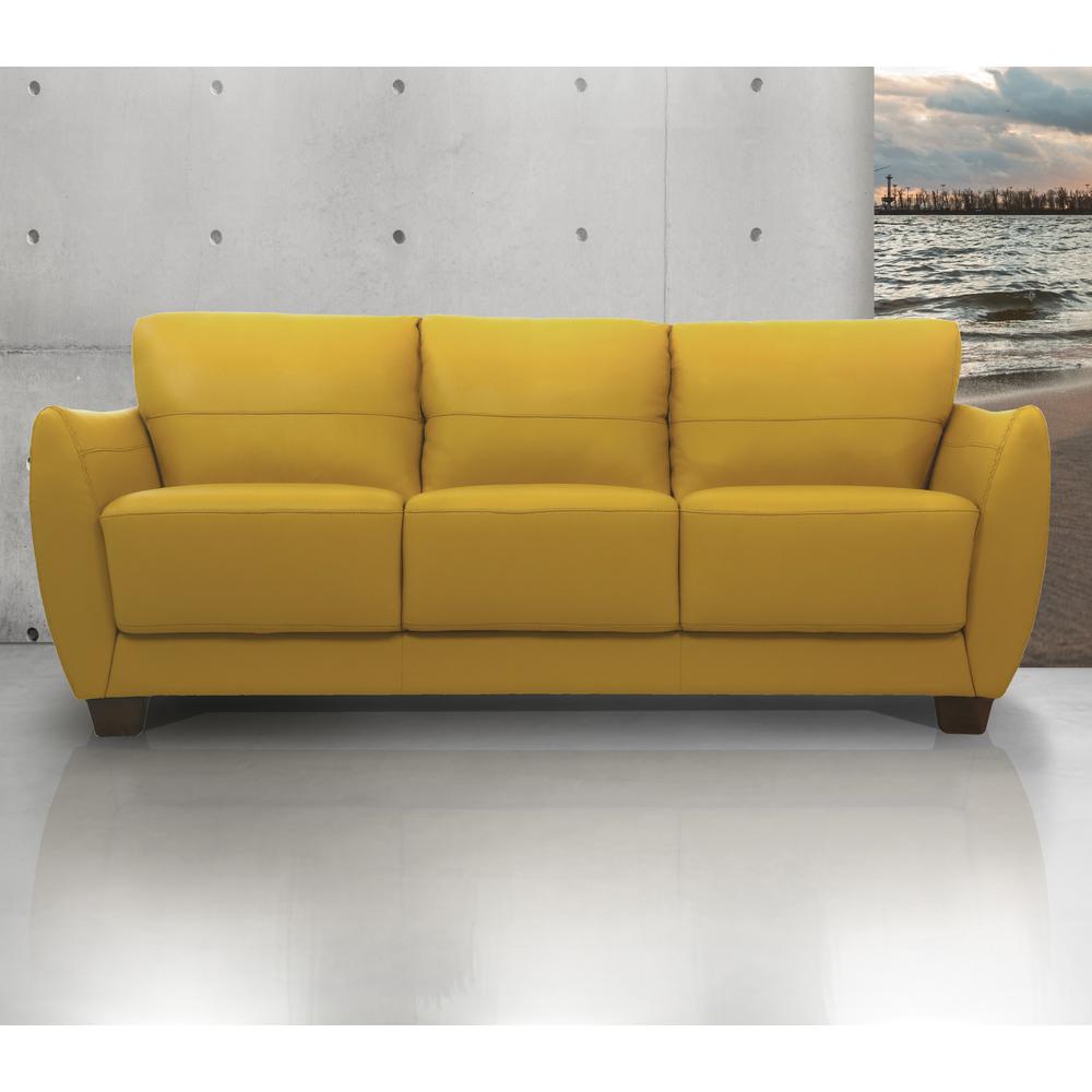 Sofa, Mustard Leather 54945. Picture 2