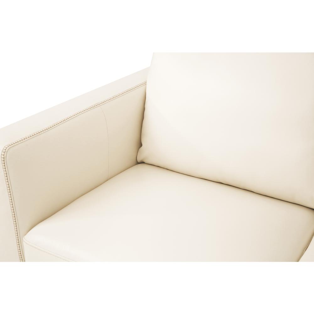 Sofa, Cream Leather 55005. Picture 4