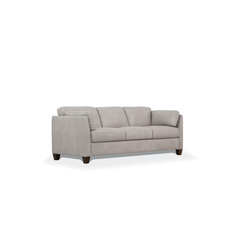 Sofa, Dusty White Leather 55015. Picture 1