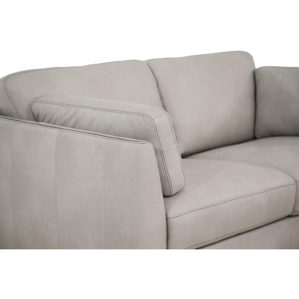 Loveseat, Dusty White Leather 55016. Picture 3